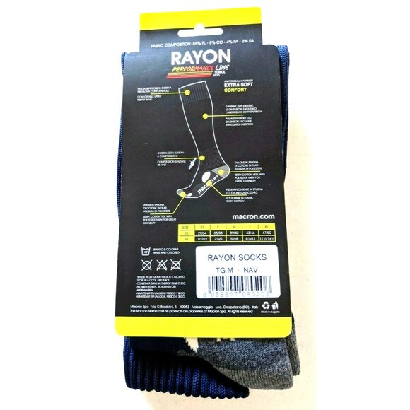 NEW LOT Of 2 Athletic Socks Macron Ski Camping Hiking Hunting Snowboard Sz 8-11 - Picture 4 of 7